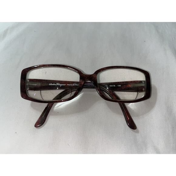 Salvatore Ferragamo Eyeglasses Frames 2632 565 Red Green Brown Sparkle 53-16-135 - Picture 1 of 8